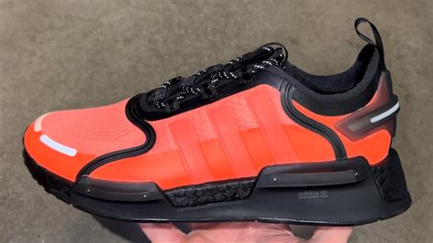 adidas nmd orange and black|nmd original adidas runners black.